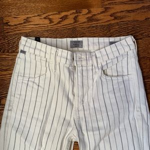 Citizens of humanity white jeans with raw hem